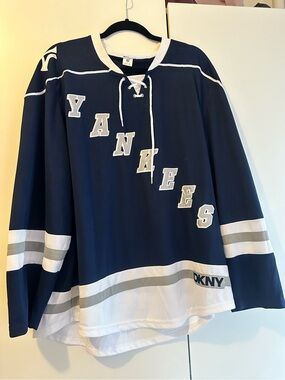 Limited Edition New York Yankees 2025 DKNY Hockey Night Jersey